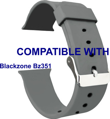 ACM WSM7A40GY1679 Sliding 44mm 49mm Watch Strap Silicone for Blackzone Bz351 Smartwatch Grey Smart Watch Strap(Grey)