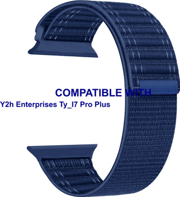 ACM WSM39A40BL1173 Sliding 44mm 49mm Watch Strap Nylon Soft for Y2h Enterprises Ty_I7 Pro Plus Smartwatch Blue Smart Watch Strap(Blue)
