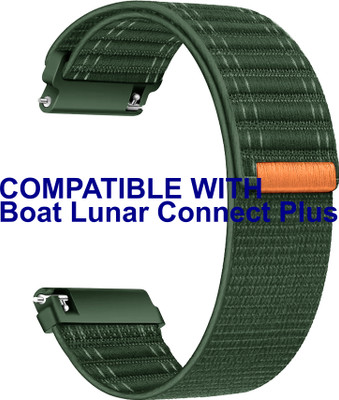 ACM WSM39A22GR3270 Watch Strap Nylon Soft 22mm for Boat Lunar Connect Plus Smartwatch Green M39 Smart Watch Strap(Green)