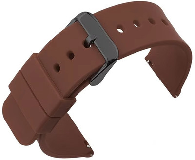 Zelfo Silicon Strap BeltCompatible With Fireboltt Mercury Bsw006 Smart Watch Smart Watch Strap(Brown)