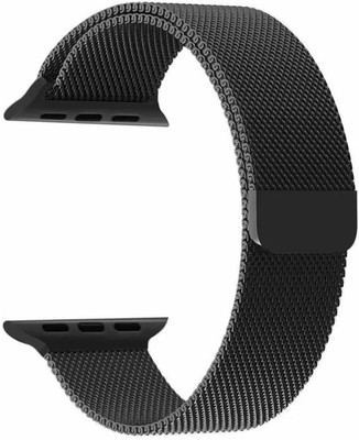 Melfo Magnetic Chain Strap Compatible with Snapup Connect Smart Watch Strap(Black)