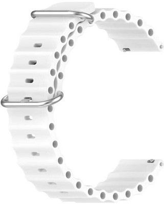 RUPELIK Ocean 20mm Silicone Watch Strap for Active/Active 2,oxy,Gear Sport,Amazfit Gts Smart Watch Strap(White)
