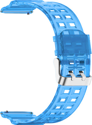 ACM Watch Strap Transparent Design for Noise Color Fit Icon Buzz Smartwatch Blue Smart Watch Strap(Blue)