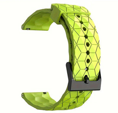 AOnes 22mm Watch Strap Silicone Classy Belt for Fireboltt Phoenix Bsw049 Belt Smart Watch Strap(Green)
