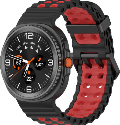 Zapper DUAL COLOR Strap for Watch 8/Watch 8 Classic [WATCH NOT INCLUDED] Smart Watch Strap(Black, Red)