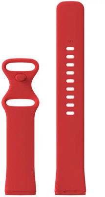 valente Silicone Watch Strap Compatible with Fitbit Versa 3 / Sense only Smart Watch Strap(Red)