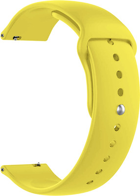 ACM Watch Strap Silicone Belt for Zebronics Zeb-Fit180ch Smartwatch Yellow Smart Watch Strap(Yellow)