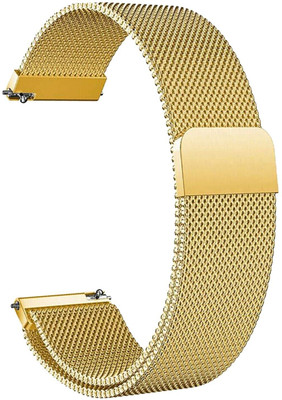 RUPELIK Magnetic Chain Strap 22mm Suitable For All 22mm Watche (Check Description & Image) Smart Watch Strap(Gold)