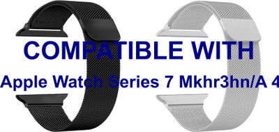ACM WSM4M40BKSL1045N3 Pack of 2 Sliding 44mm 49mm Watch Strap Magnetic for Apple Watch Series 7 Mkhr3hn/A 41mm New Smartwatch Black/Silver Smart Watch Strap(Mullti Color)