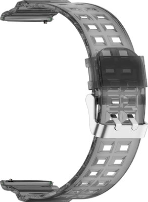 ACM Watch Strap Transparent Design for Boat Wave Ultima Max Smartwatch Belt Black Smart Watch Strap(Black)