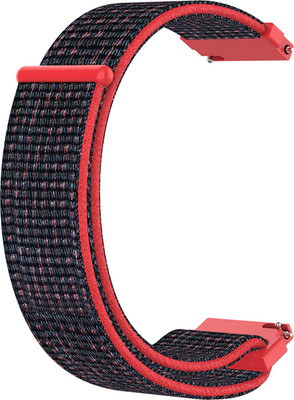 ACM Watch Strap Nylon Loop for Pebble Neo Smartwatch Belt Band Orange Smart Watch Strap(Orange)