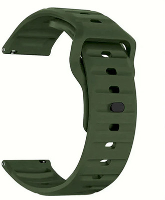 AOnes 22mm Watch Strap Silicone Sports Belt for Fossil Hybrid Hr Fb-0 Smart Watch Strap(Green)