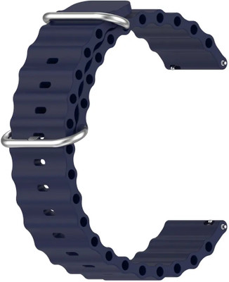 valente 20mm Ocean Loop Watch Strap for Galaxy Watch Active 2 (40mm & 44mm),Active (40mm), Watch 3 (41mm),Boat Vertex,Amazfit Bip,GTR (42mm),GTS,Dizo Watch 2,firebolt infinity Smart Watch Strap(Blue)