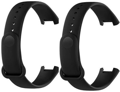 AIFEI PACK OF 2 Soft Silicone Classic Strap Bands for Redmi Smart Band Pro Smart Watch Only, Comfort and Flexible Straps for Men Women and Boys & Girl Smart Band Strap(Black, Black) AIFEI PACK OF 2 Soft Silicone Classic Strap Bands for Redmi Smart Band Pro Smart Watch Only, Comfort and Flexible Straps for Men Women and Boys & Girl Smart Band Strap(Black, Black)