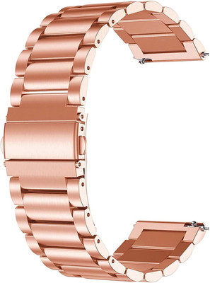 ACM Watch Strap Metal for Zebronics Zeb-Fit280ch Smartwatch Rose Gold Smart Watch Strap(Gold)