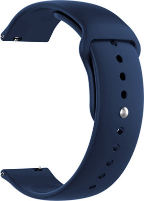 ACM Watch Strap Silicone Belt for Samsung Gear S3 Frontier 46mm Smartwatch Dark Blue Smart Watch Strap(Blue)