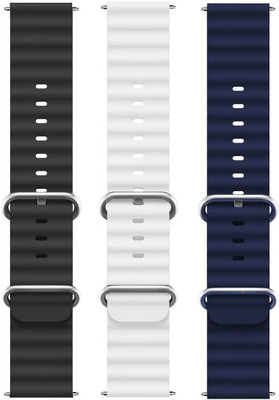 BLACK LOVIES 22MM Smart Watch Strap Belt For Noise Colorfit Icon 2 / Icon 3 / Icon 3 Plus Only. Smart Watch Strap(Black, White, Blue)