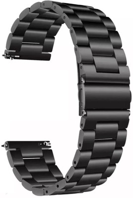 Zelfo Stainless Steel SS Strap Compatible with Boat Wave Sigma 3 Smart Watch Smart Watch Strap(Black)
