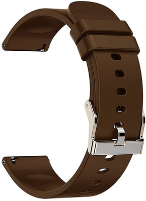 Melfo Soft Silicone Strap Compatible with Noise NoiseFit Evolve 4 Smart Watch Smart Watch Strap(Brown)