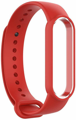 PORTLIX SOFT SILICON BAND BRACELET STRAP FOR XIAOMI MI BAND 5 (NOT FOR MI BAND 4/3/2) (WATCH NOT INCLUDED) (MODEL 2020) (RED) Smart Band Strap(Red)