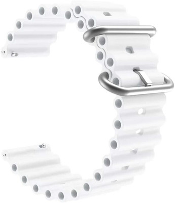 KHR Soft Silicone Strap Band For Amazfit GTR 4 Ocean Smart Watch Strap(White)