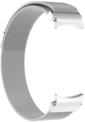 SCALEBEE Band Strap For Watch4 44mm Stainless Milanese Loop Magnetic Strap Smart Watch Strap(Silver)