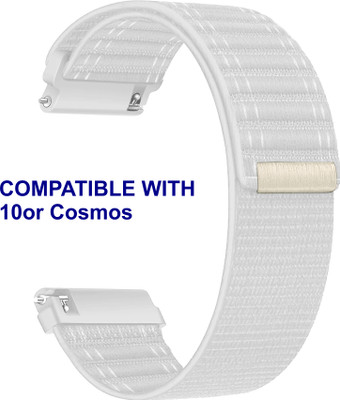ACM WSM39A20WT1403 Watch Strap Nylon Soft 20mm for 10or Cosmos Smartwatch White Smart Watch Strap(White)