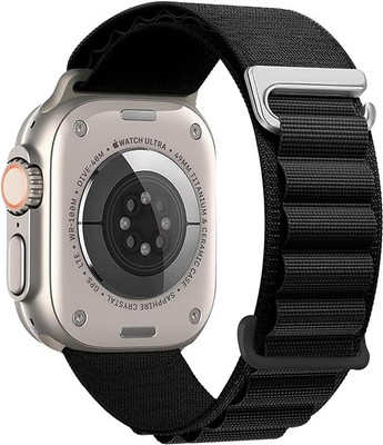 Vaku Luxos Alpino iwatch Strap Nylon Loop for 38|40|41mm Adjustable Band Smart Watch Strap(Black)