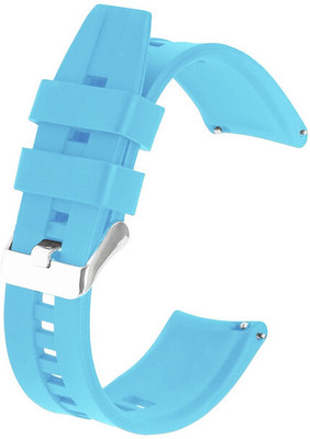 Zelfo Silicone Strap Compatible with Boat Enigma X600 Smart Watch Smart Watch Strap(White, Blue)