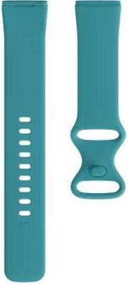 RUPELIK Silicone Waterproof Strap Compatible with Fitbit Versa Sense / Fitbit Versa 3, Versa 4(Sky Blue) Smart Watch Strap(Blue)