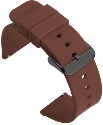Colorcase Silicon Strap Belt Compatible With BeatXP Unbound+ Smart Watch 22mm - 25-5 Smart Watch Strap(Brown) Colorcase Silicon Strap Belt Compatible With BeatXP Unbound+ Smart Watch 22mm - 25-5 Smart Watch Strap(Brown)