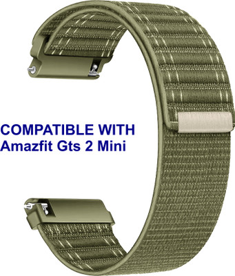 ACM WSM39A20KH1015 Watch Strap Nylon Soft 20mm for Amazfit Gts 2 Mini Smartwatch Khakhi Smart Watch Strap(Green)