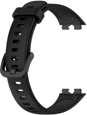 Connexa Silicone Replacement Strap Compatible with Huawei Band 8 / 9 – Soft, Adjustable Sport Band with Secure Buckle Smart Band Strap(Black)