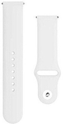 BLACK LOVIES 22 mm Soft Silicon Smartwatch Strap Compatible with Noiise fit Core. Smart Watch Strap(White)