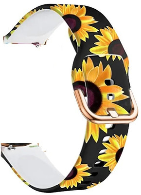 Melfo Sliding Watch Strap Printed Soft Silicone Strap Compatible With Pebble Divas Smart Watch-STRD7PRINT20MM-P9-6031-7172-7549-STRC Smart Watch Strap(Mullti Color)