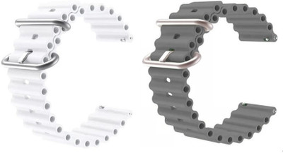 Flipkart SmartBuy 22 MM Ocean Loop Smartwatch Strap Band. Smart Watch Belt Smart Watch Strap (White,Grey) Smart Watch Strap(White, Grey)
