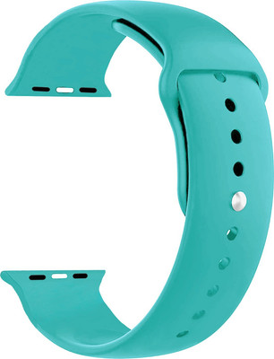 ACM Sliding Watch Strap Silicone for Apple Watch Series 2 42mm Smartwatch Light Blue Smart Watch Strap(Blue)