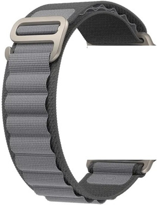 Melfo Nylon Loop Strap Compatible with Pebble Vienna Smart Watch Smart Watch Strap(Grey)