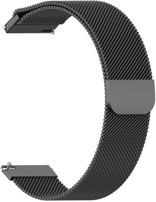 AOnes Magnetic Loop Watch Strap for Boult Drift 2 Strap Smart Watch Strap(Black)
