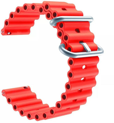 KHR Soft Silicone Strap Band For Amazfit GTR 4 Ocean Smart Watch Strap(Red)