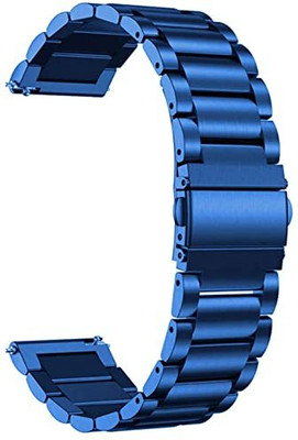 Big Wings Premium Metal 22mm Watch Strap Compatible with NOISE ULTRA 2 / ULTRA 2 LE Smart Watch Strap(Blue)