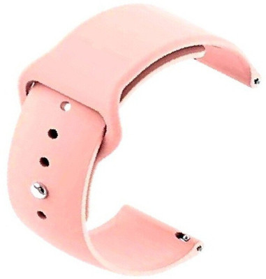BLACK LOVIES 20 MM Soft Silicon Smartwatch Strap Compatible with Fire Bolt Beast BSW002 Smart Watch Strap(Pink)