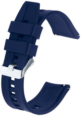 Zelfo Silicone Strap Compatible with Pebble Magnum Smart Watch Smart Watch Strap(Blue)
