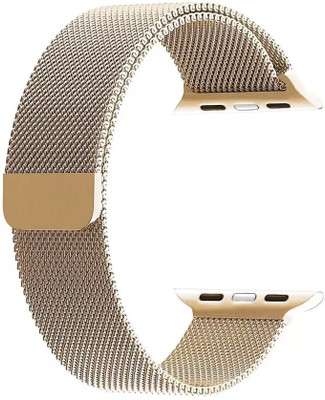 Melfo Magnetic Chain Compatible with Ptron Pulsefit P461 Smart Watch Strap(Gold)