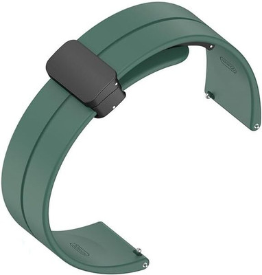 RUPELIK 22mm Silicon Strap Compatible for All 22mm watches(Check Image and Description) Smart Watch Strap(Green)