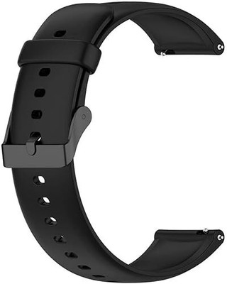 Geo SPORTS 22mm Silicone Strap black Buckle (compatible Watch List In Photo & Description) Smart Watch Strap(Black)