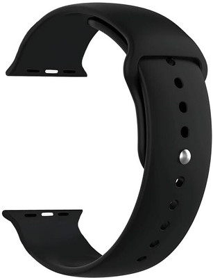 Colorcase Silicon Strap Compatible For Boat Wave Genesis Pro Smart Watch Smart Watch Strap(Black)