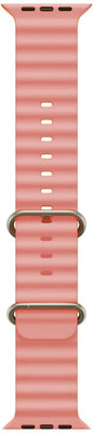 BLACK LOVIES SOFT SILICON OCEAN SPORT LOOP BELT FOR T800 ULTRA Smart Watch Strap(Pink)