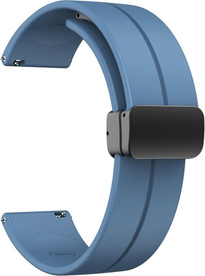 Cell King Watch Belt Silicone Bands for Fastrack Reflex Play Smartwatch | Soft Silicone Replacement Straps with Magnetic Clasp Smart Watch Strap(Blue)