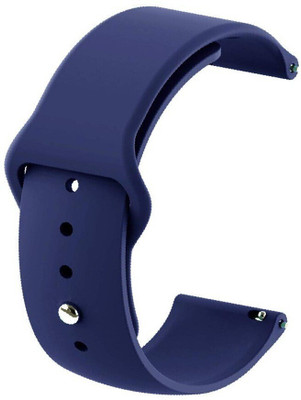 BLACK LOVIES 22 mm Soft Silicon Smartwatch Strap Copattible with MI WATCH Revolve Active Smart Watch Strap(Blue)